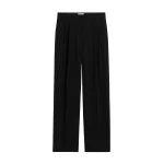 Toteme Double-pleat summer trousers in Black