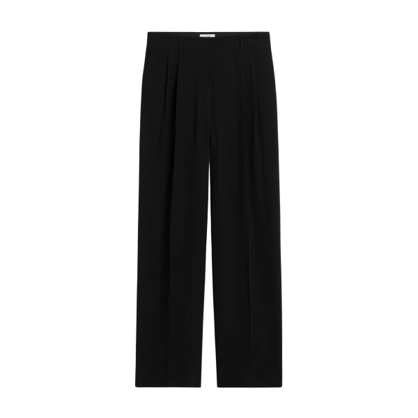 Toteme Double-pleat summer trousers in Black
