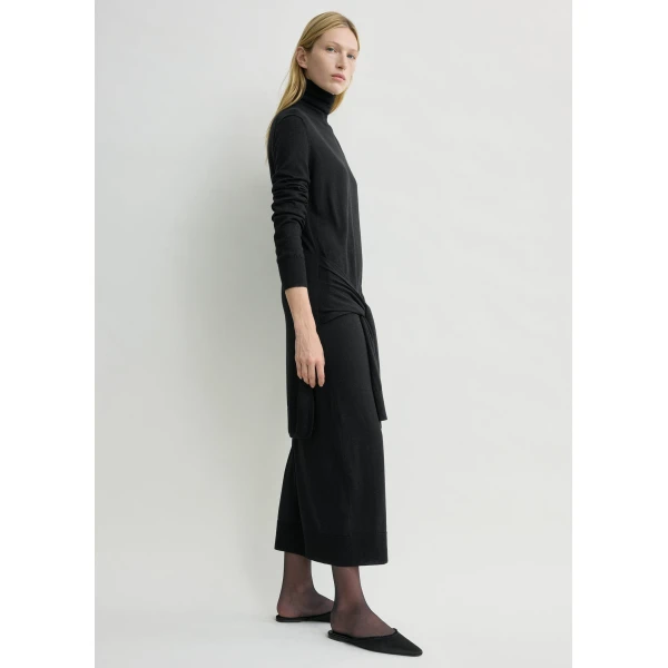 Toteme Double-sleeve turtleneck dress in Black, view 3