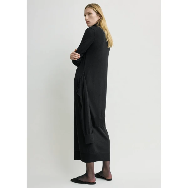 Toteme Double-sleeve turtleneck dress in Black, view 4