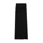 Toteme Draped jersey skirt in Black