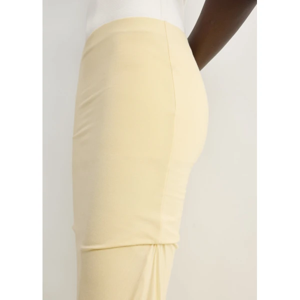 Toteme Draped jersey skirt in Buttercup, view 5