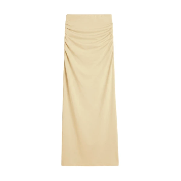Toteme Draped jersey skirt in Buttercup
