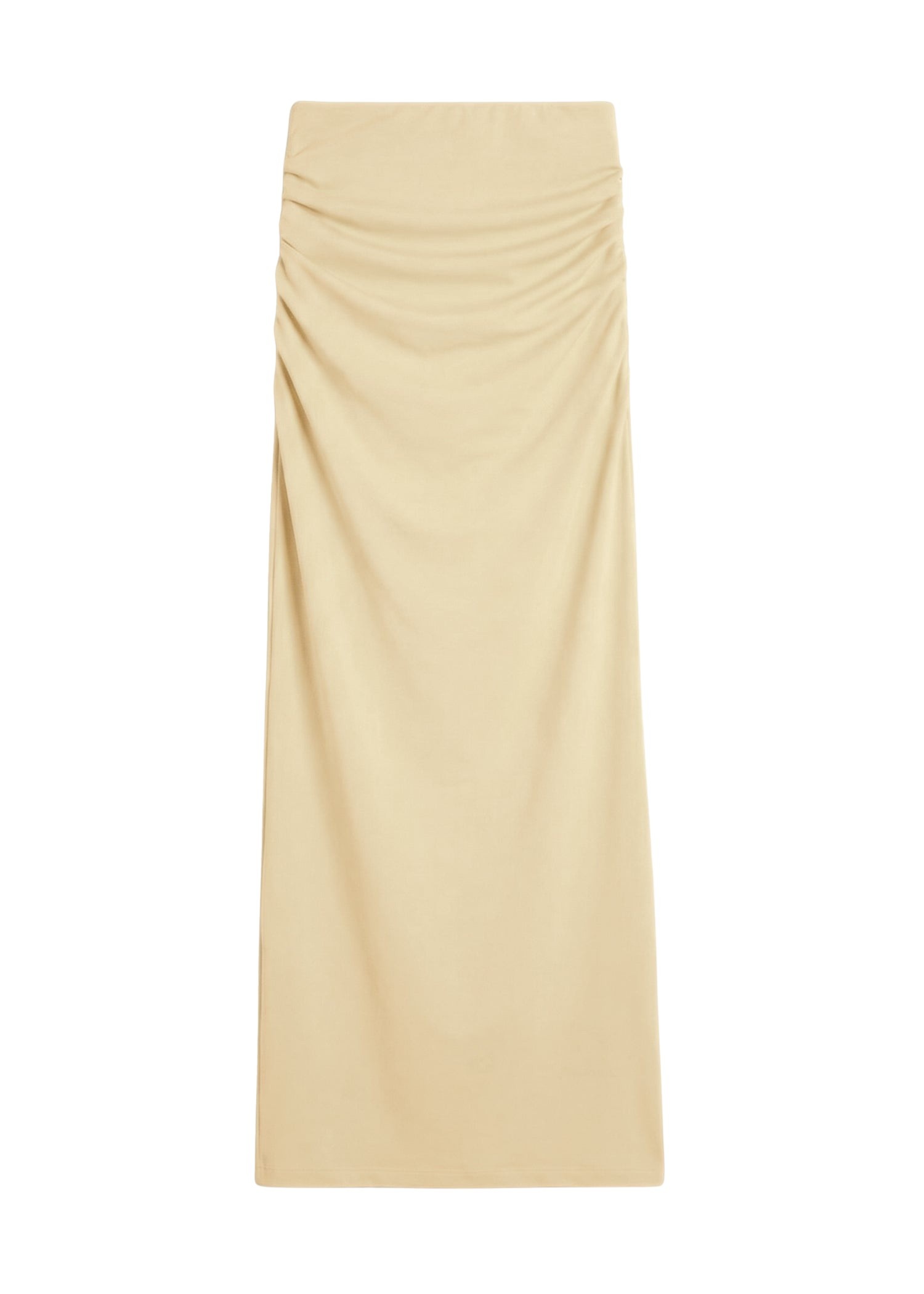 Totême Draped jersey skirt in Buttercup - Skirts - Scandinavian Minimalist Luxury at Luxury Shoes 