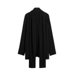 Toteme Draped scarf blouse in Black