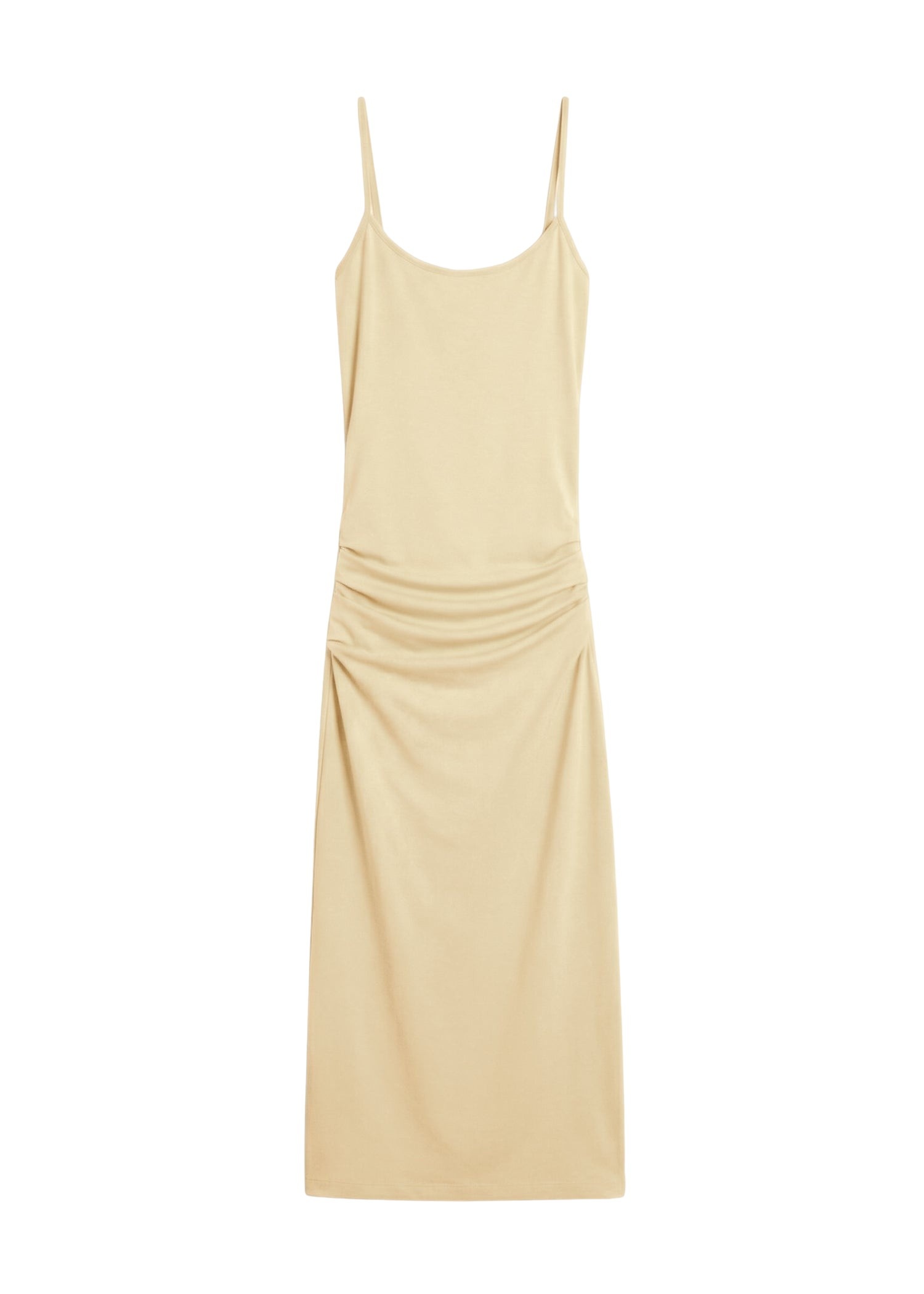 Totême Draped slip dress in Buttercup - Dresses - Scandinavian Minimalist Luxury at Luxury Shoes 