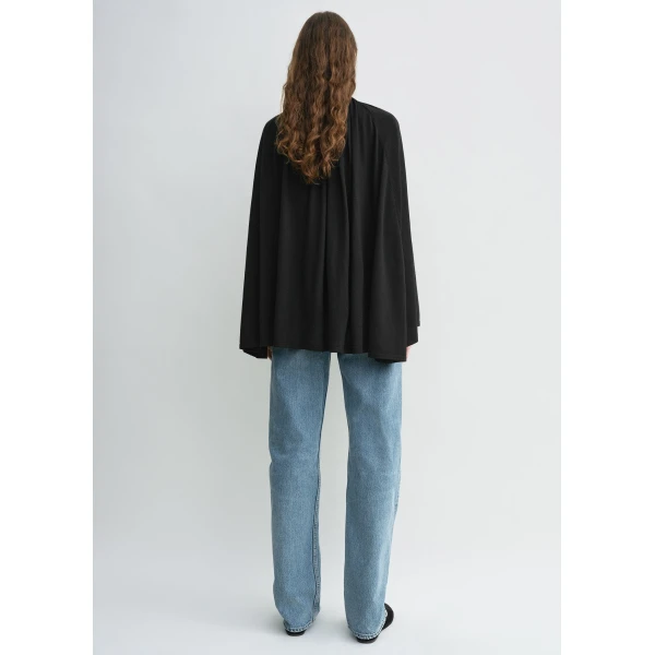 Toteme Drawstring cape in Black, view 4