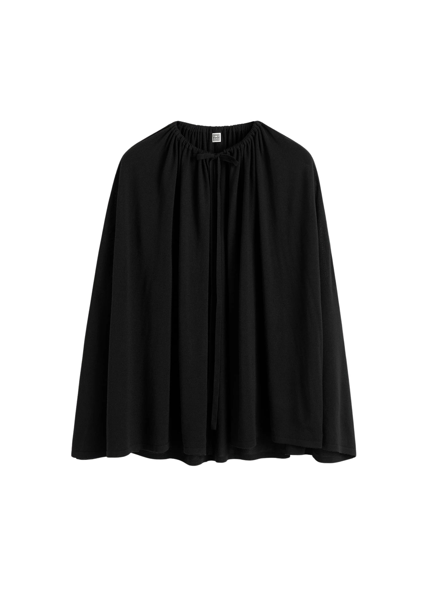 Toteme-Drawstring-cape-in-Black80153_nobg Toteme Drawstring cape in Black