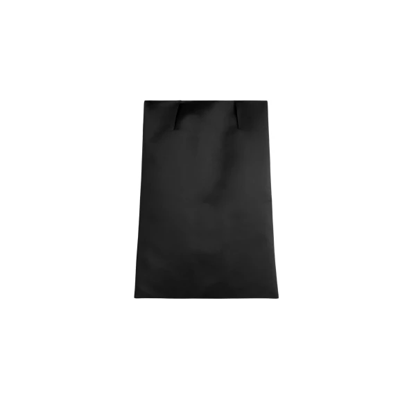 Toteme Duchess satin pencil skirt in Black