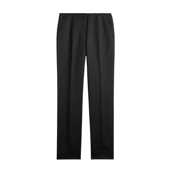 Toteme Easy raw edge trousers in Black