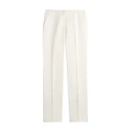 Toteme Easy raw edge trousers in White
