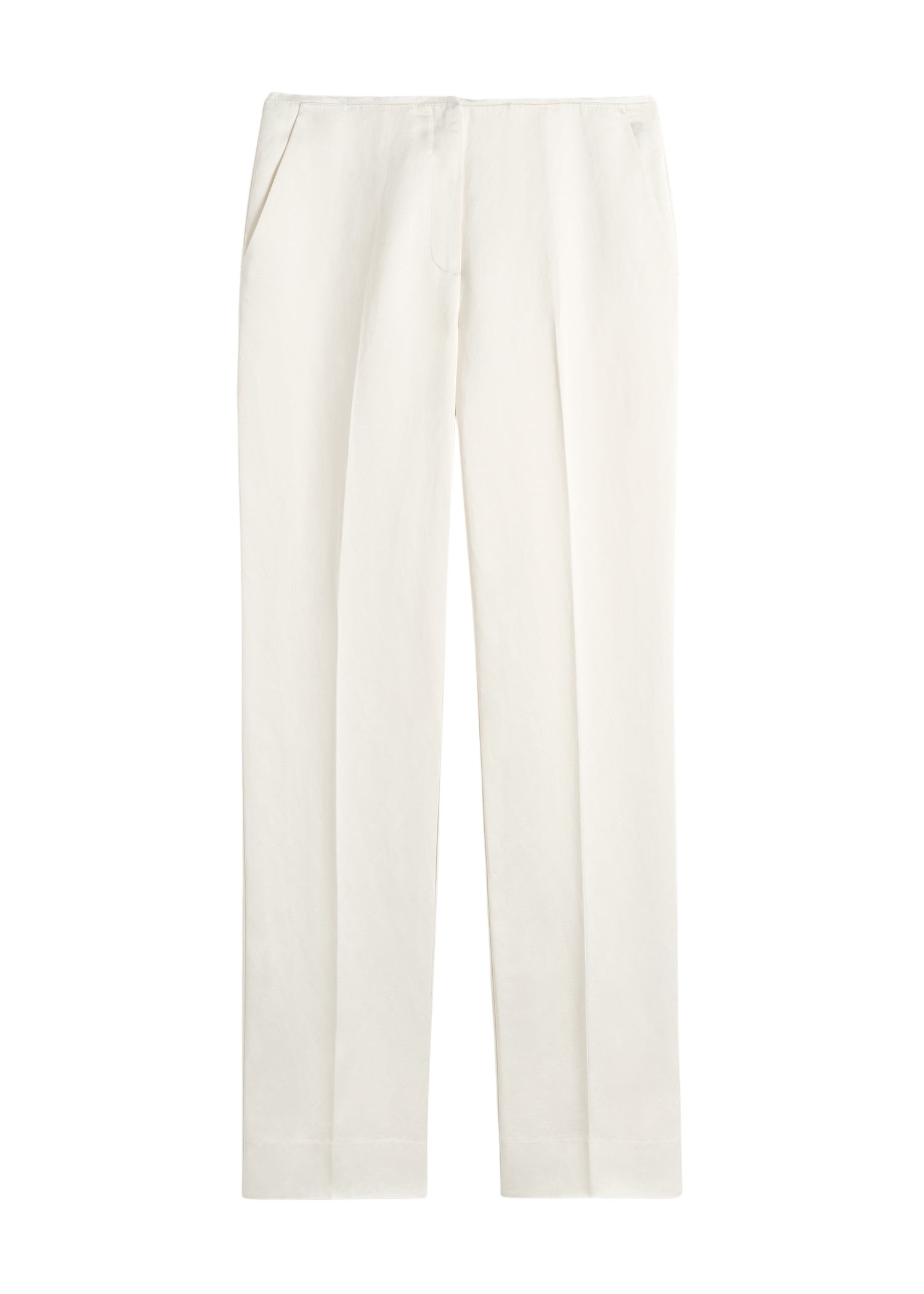 Toteme Easy raw edge trousers in White