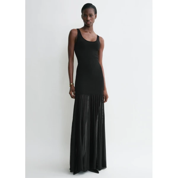 Toteme Evening tank dress in Black, view 2