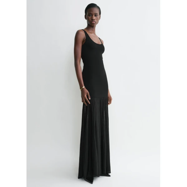 Toteme Evening tank dress in Black, view 3