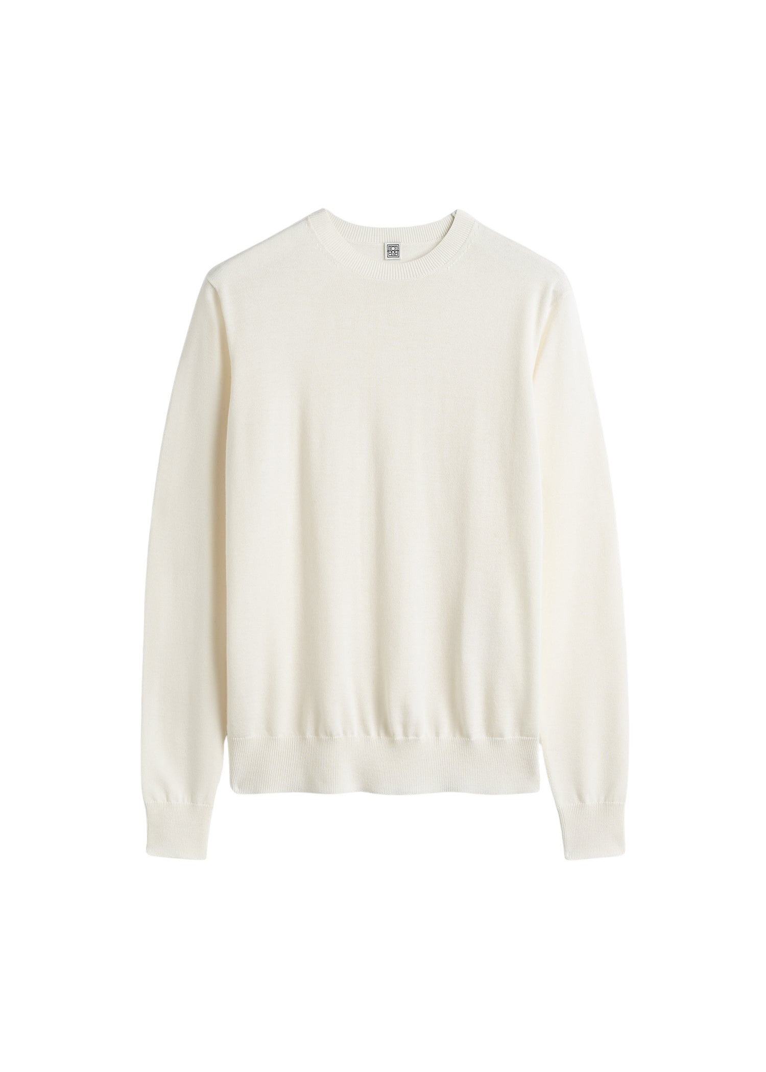 Totême Fine crew knit in Ecru - Knitwear - Scandinavian Minimalist Luxury at Luxury Shoes 