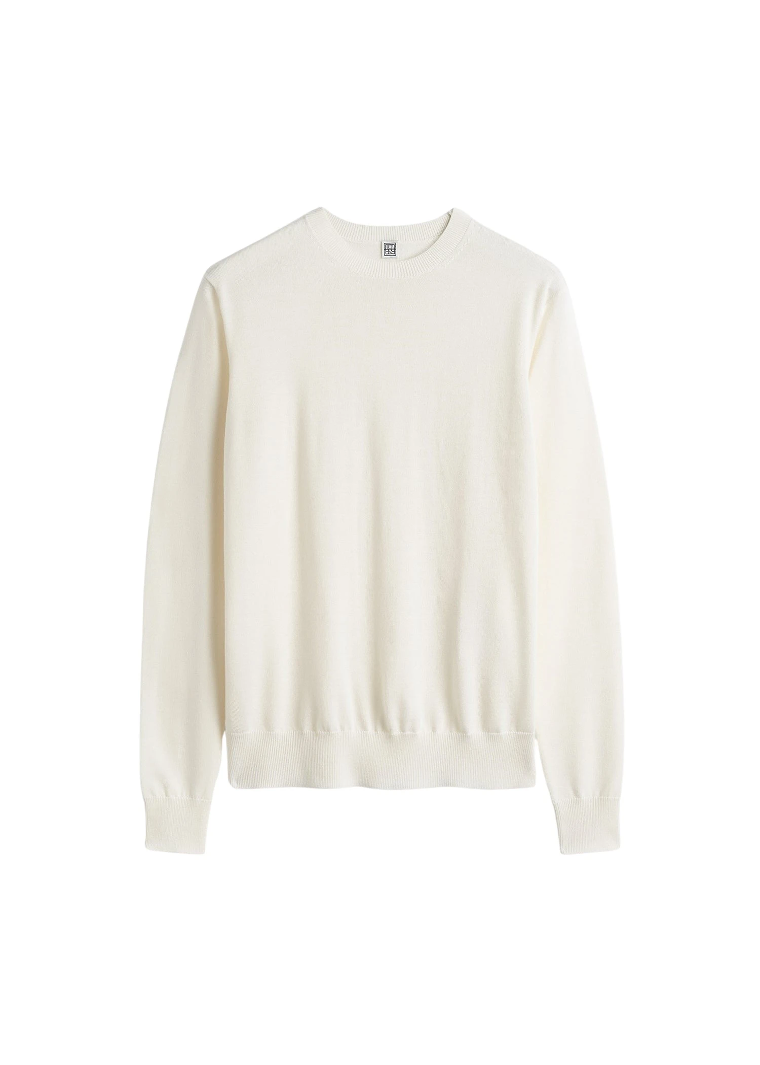 Toteme Fine crew knit in Ecru