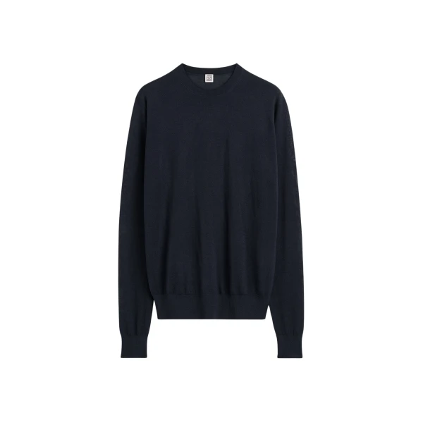 Toteme Fine crew knit in Midnight