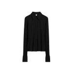 Toteme Fitted jersey shirt in Black