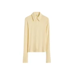 Toteme Fitted jersey shirt in Buttercup