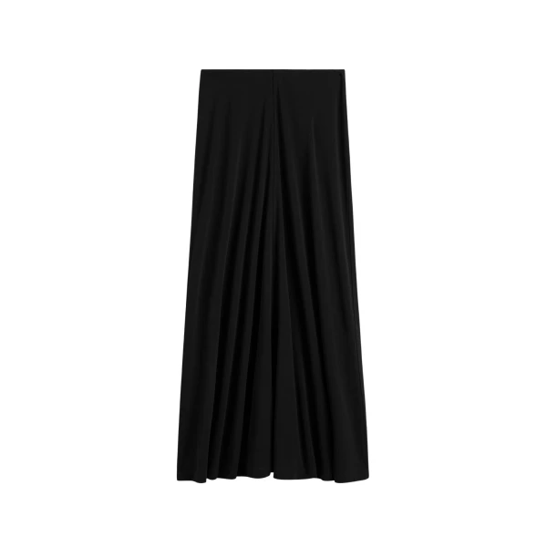 Toteme Flared jersey skirt in Black