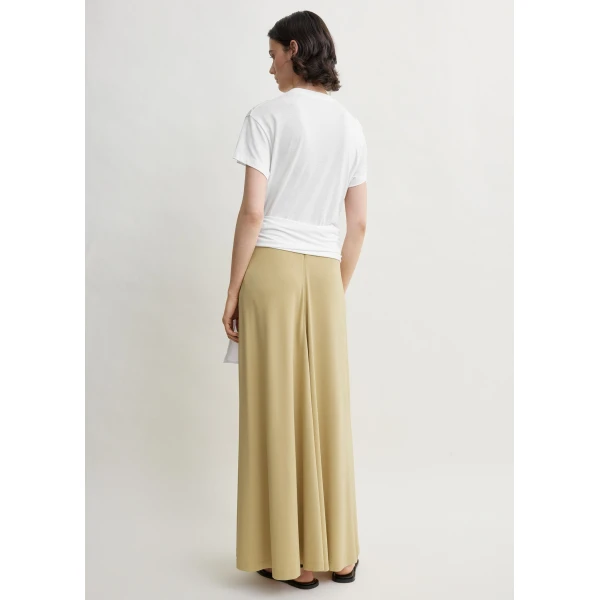 Toteme Flared jersey skirt in Chai, view 4