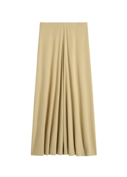 Totême Flared jersey skirt in Chai - Skirts - Scandinavian Minimalist Luxury at Luxury Shoes 