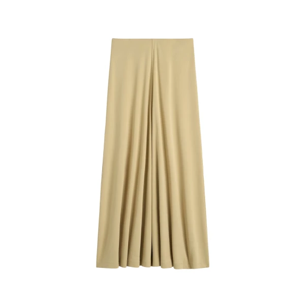 Toteme Flared jersey skirt in Chai