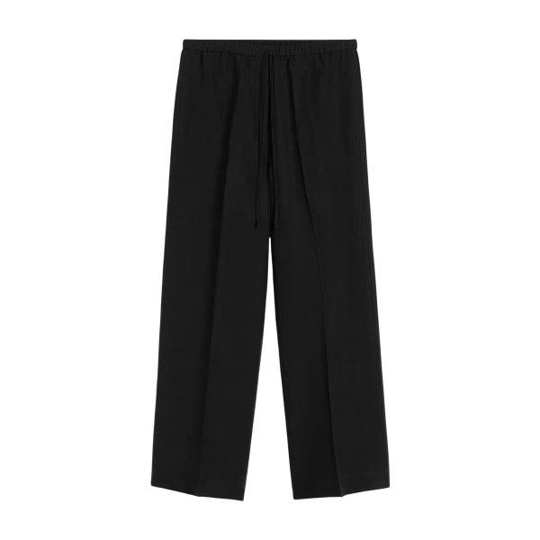 Toteme Fluid drawstring trousers in Black
