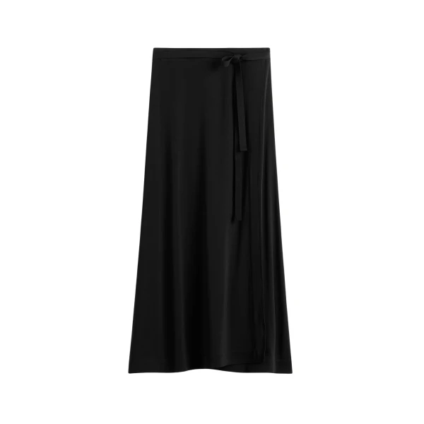 Toteme Fluid jersey skirt in Black