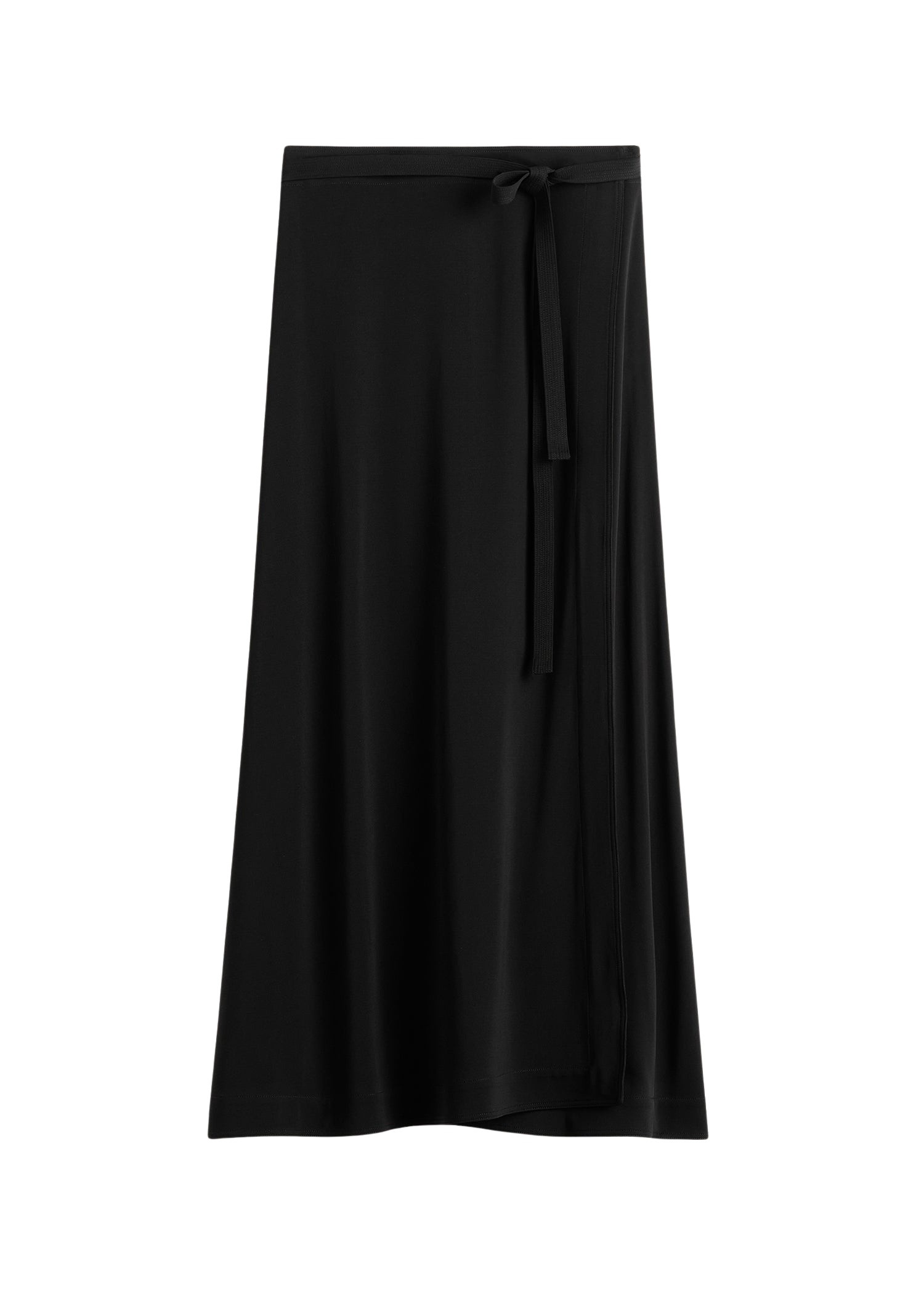 Totême Fluid jersey skirt in Black - Skirts - Scandinavian Minimalist Luxury at Luxury Shoes 