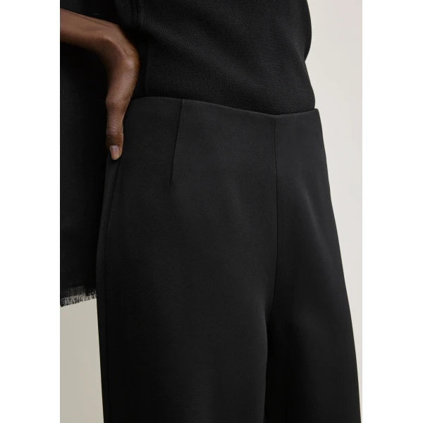 Toteme Fluid satin trousers in Black, view 5