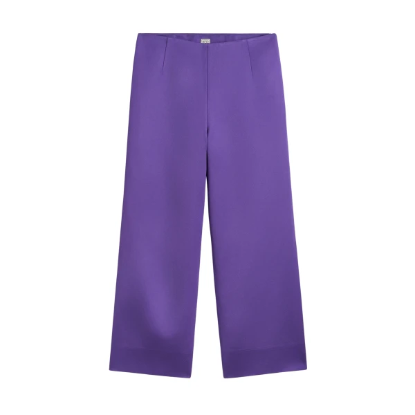 Toteme Fluid satin trousers in Violet