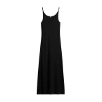 Toteme Fluid slip dress in Black