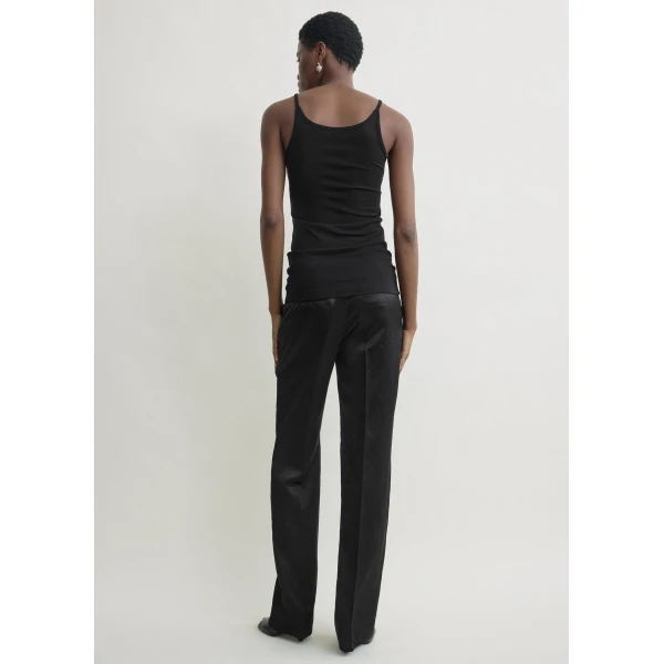 Toteme Fluid slip top in Black, view 4