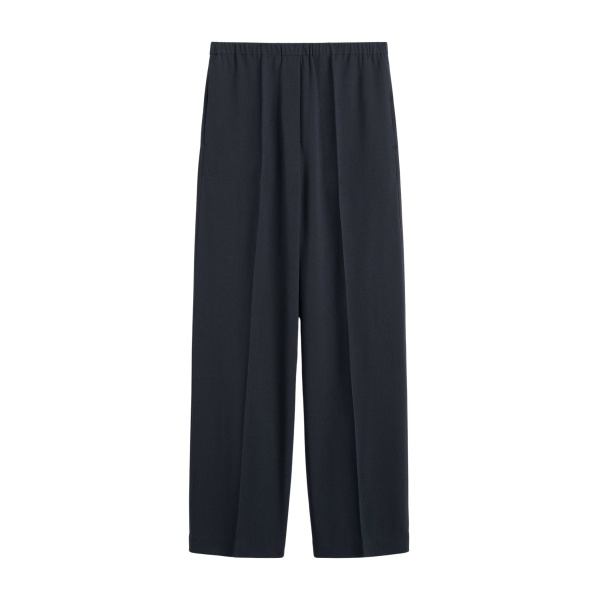 Totême Fluid winter trousers in Navy - Pants - Scandinavian Minimalist Luxury at Luxury Shoes 