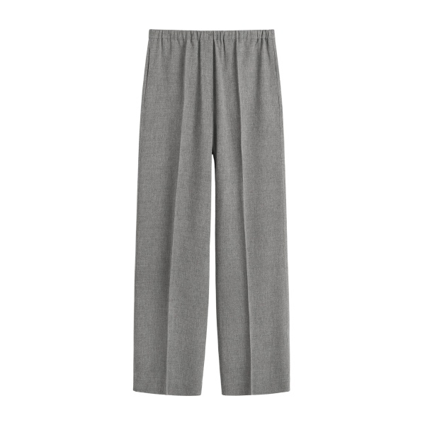 Totême Fluid winter trousers mid grey in Mid grey melange - Pants - Scandinavian Minimalist Luxury at Luxury Shoes 