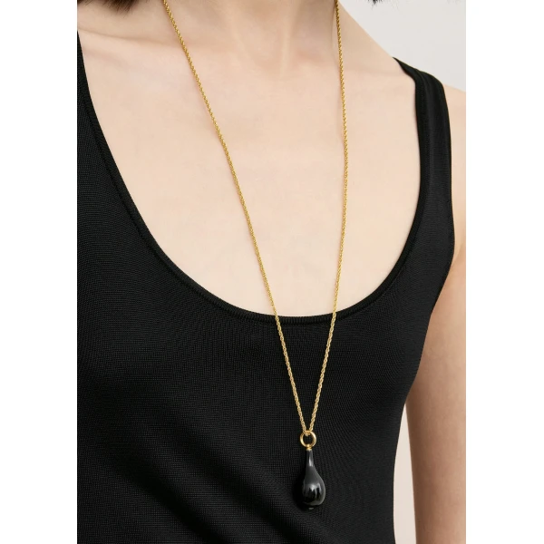 Toteme Fluted hem dress in Black, view 6