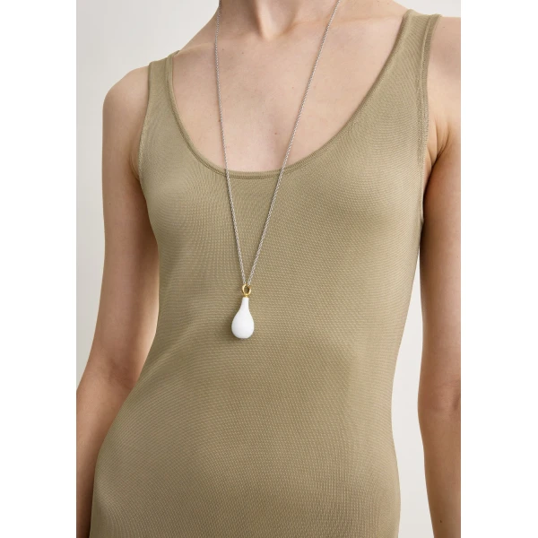 Toteme Fluted hem dress in Desert, view 6