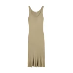 Toteme Fluted hem dress in Desert
