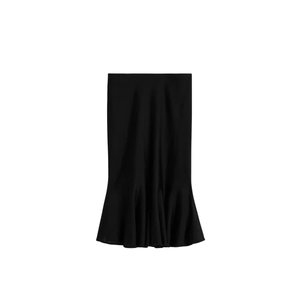 Toteme Fluted knit skirt in Black