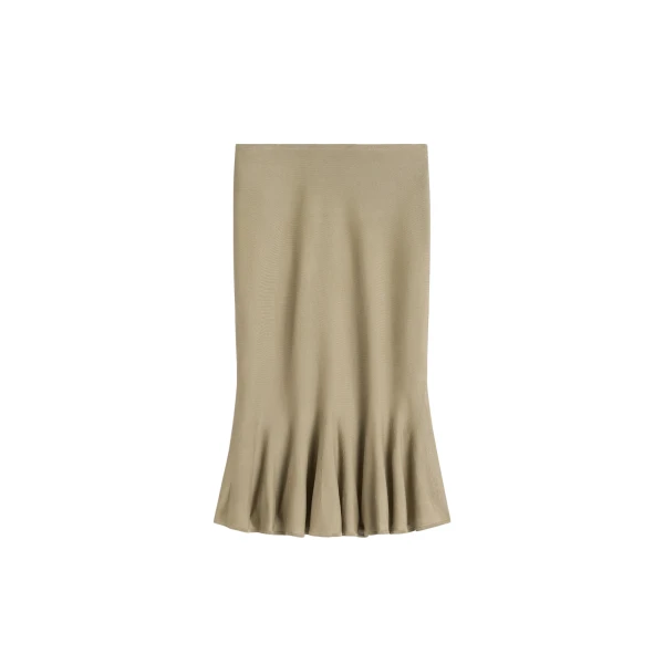 Toteme Fluted knit skirt in Desert