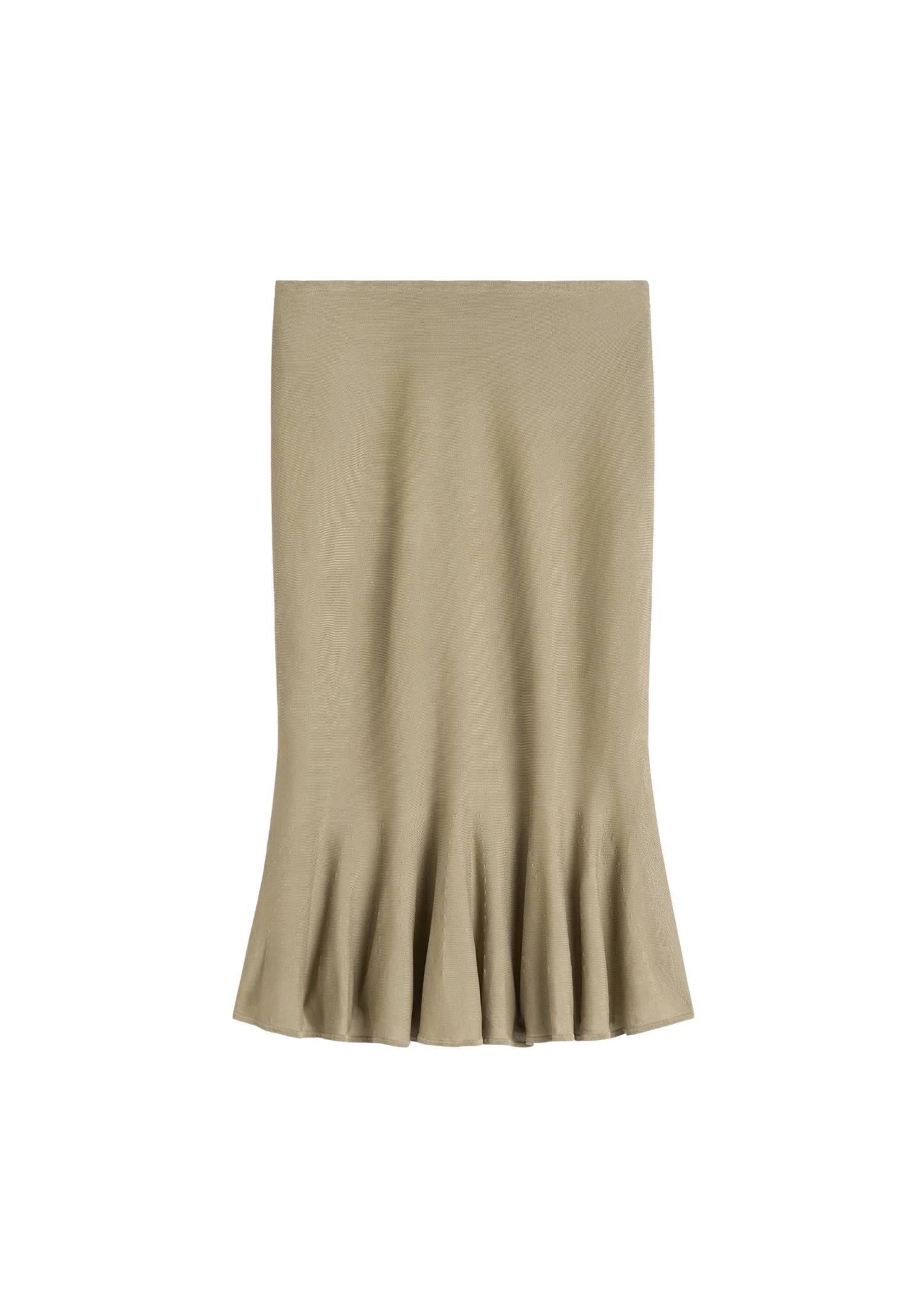 Toteme Fluted knit skirt in Desert
