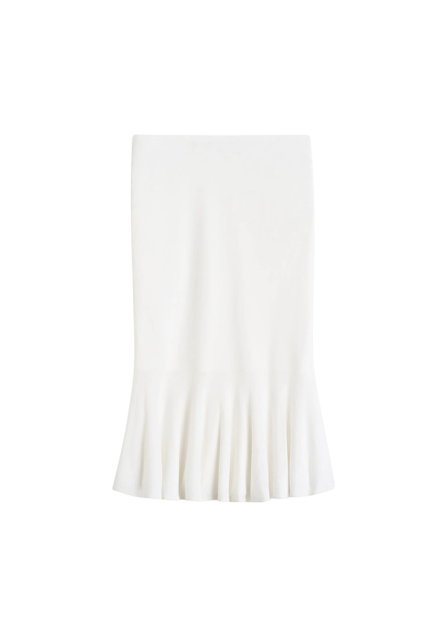 Toteme Fluted knit skirt in Optic white