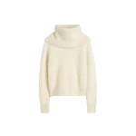 Toteme Funnel alpaca-blend knit in Milk
