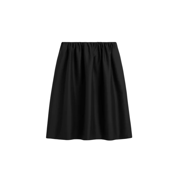 Toteme Gathered evening skirt in Black