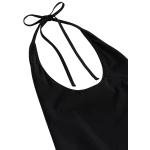 Toteme Halter tie swimsuit in Black
