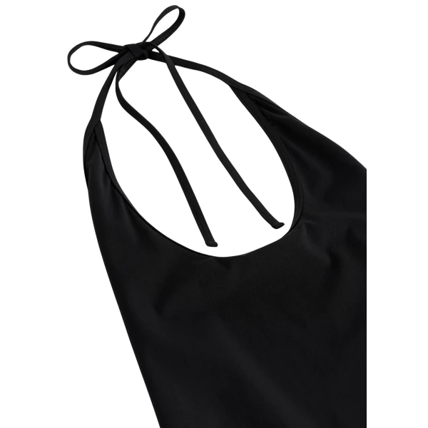 Toteme Halter tie swimsuit in Black