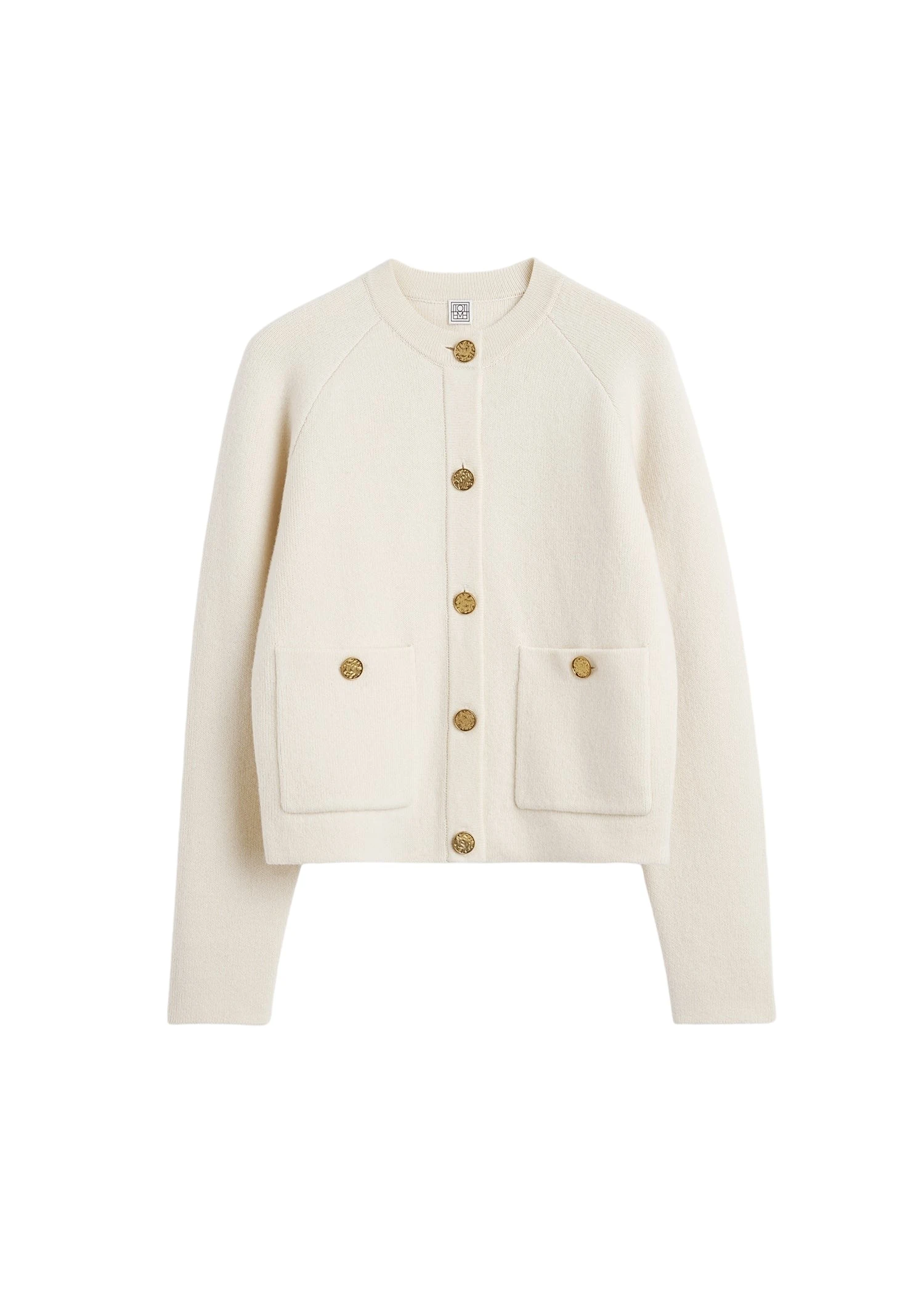 Toteme-Hammered-button-cardigan-in-Milk75808_nobg Toteme Hammered button cardigan in Milk