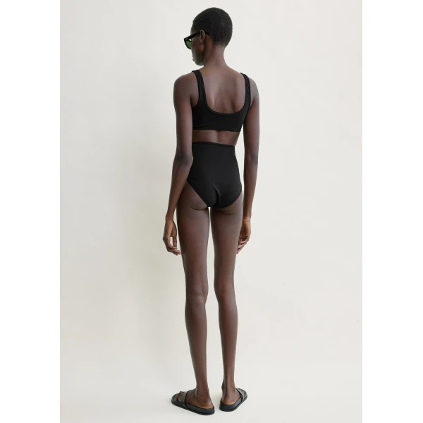 Toteme High bikini bottoms in Black, view 4