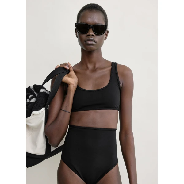 Toteme High bikini bottoms in Black, view 5